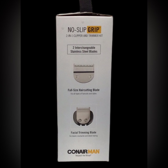 NIB CONAIR MAN 2-in-1 Clipper & Trimmer Kit in Case, Attachments, Cape & More - Picture 4 of 9